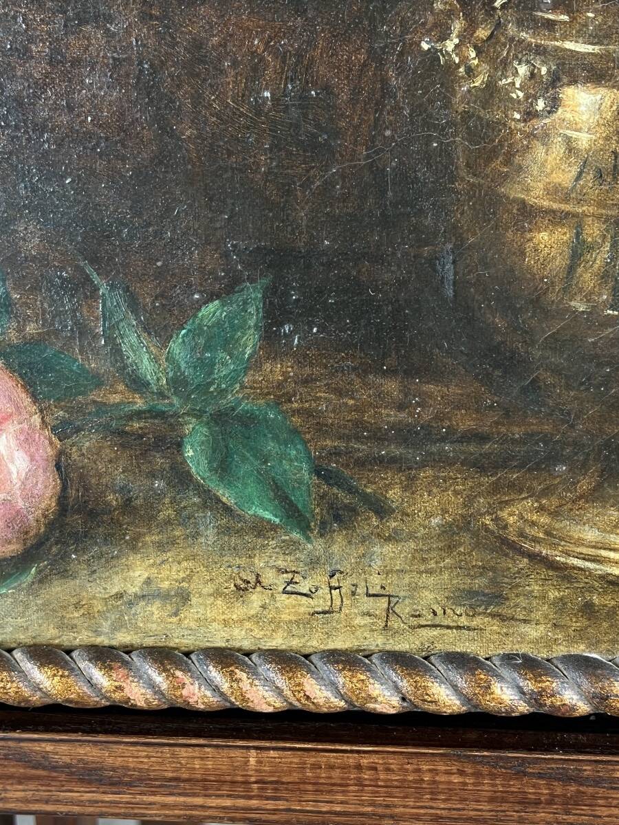 Paintings, Pair of still lifes with flowers by Angelo Zoffoli (1860–1910)