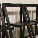 4 chaises pliantes en bois