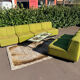 Set of 6 modular vintage Space Age armchairs - Green & Orange