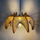 Suspension vintage en fil et bois