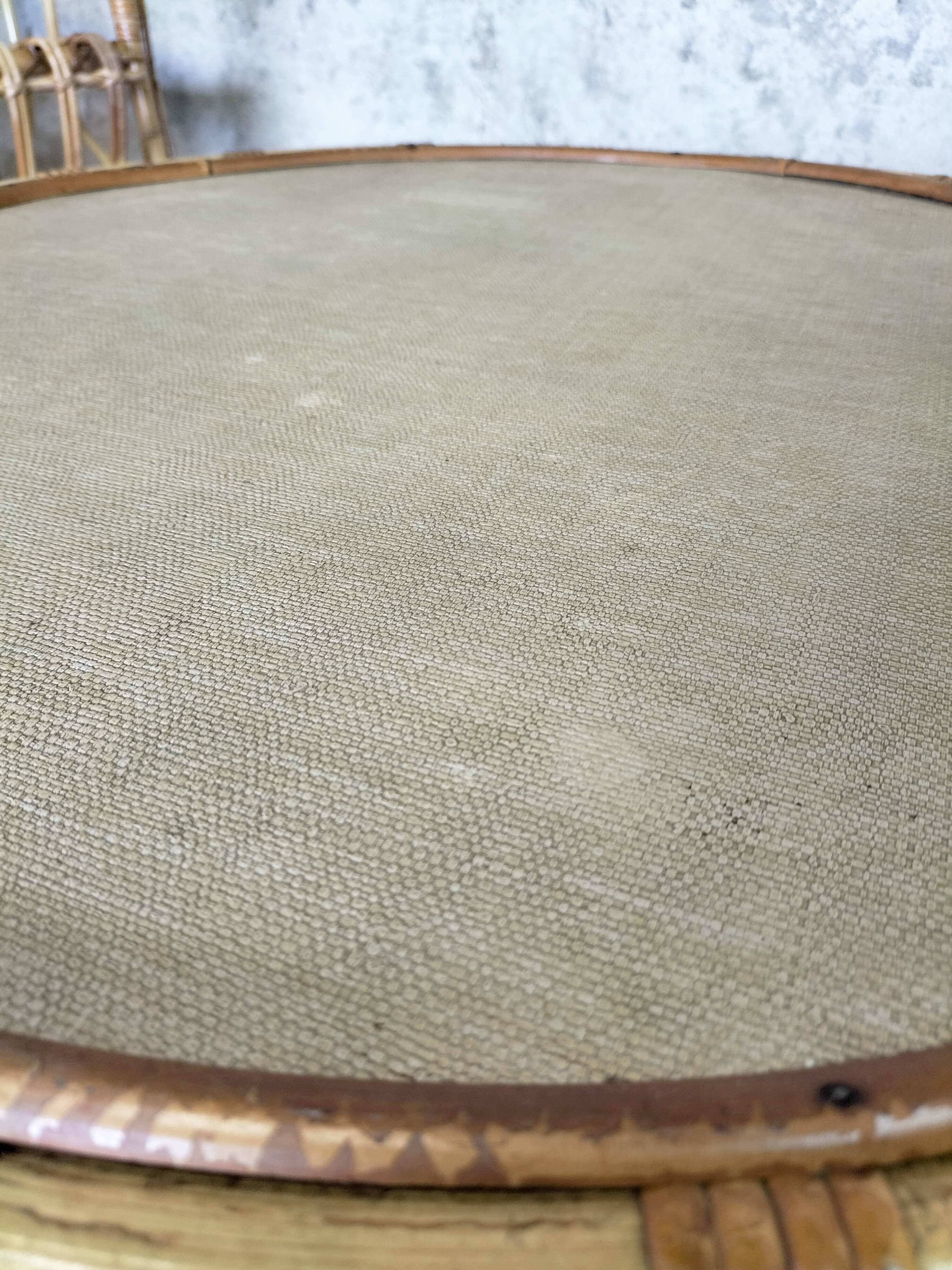 Garden furniture: 4 armchairs and rattan coffee table