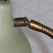 Lampe à poser laiton verte 420mm