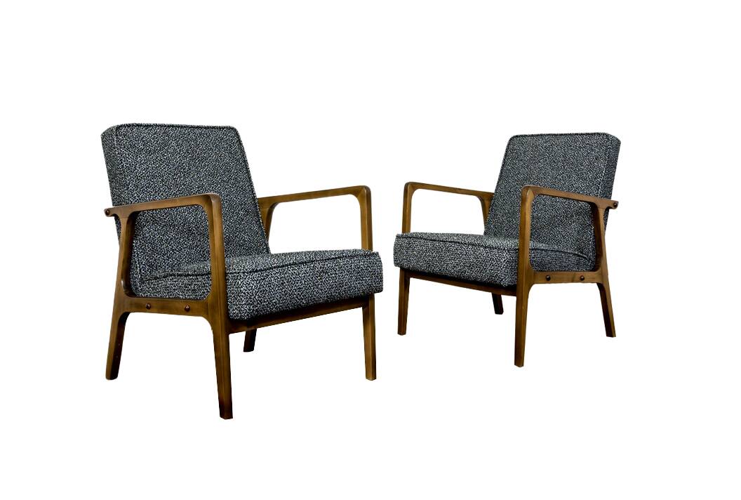 Vintage armchairs by BFM, Poland, 1960s, set of 2