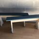Duo de bancs en bois vintage