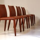 Lot of 8 leather chairs by Mario Bellini for B&B Italia