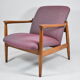 Original restored armchair GFM-64, designer E.Homa, 1960s, Teak