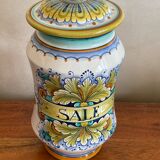 Apothecary pot Italy salt decoration hand