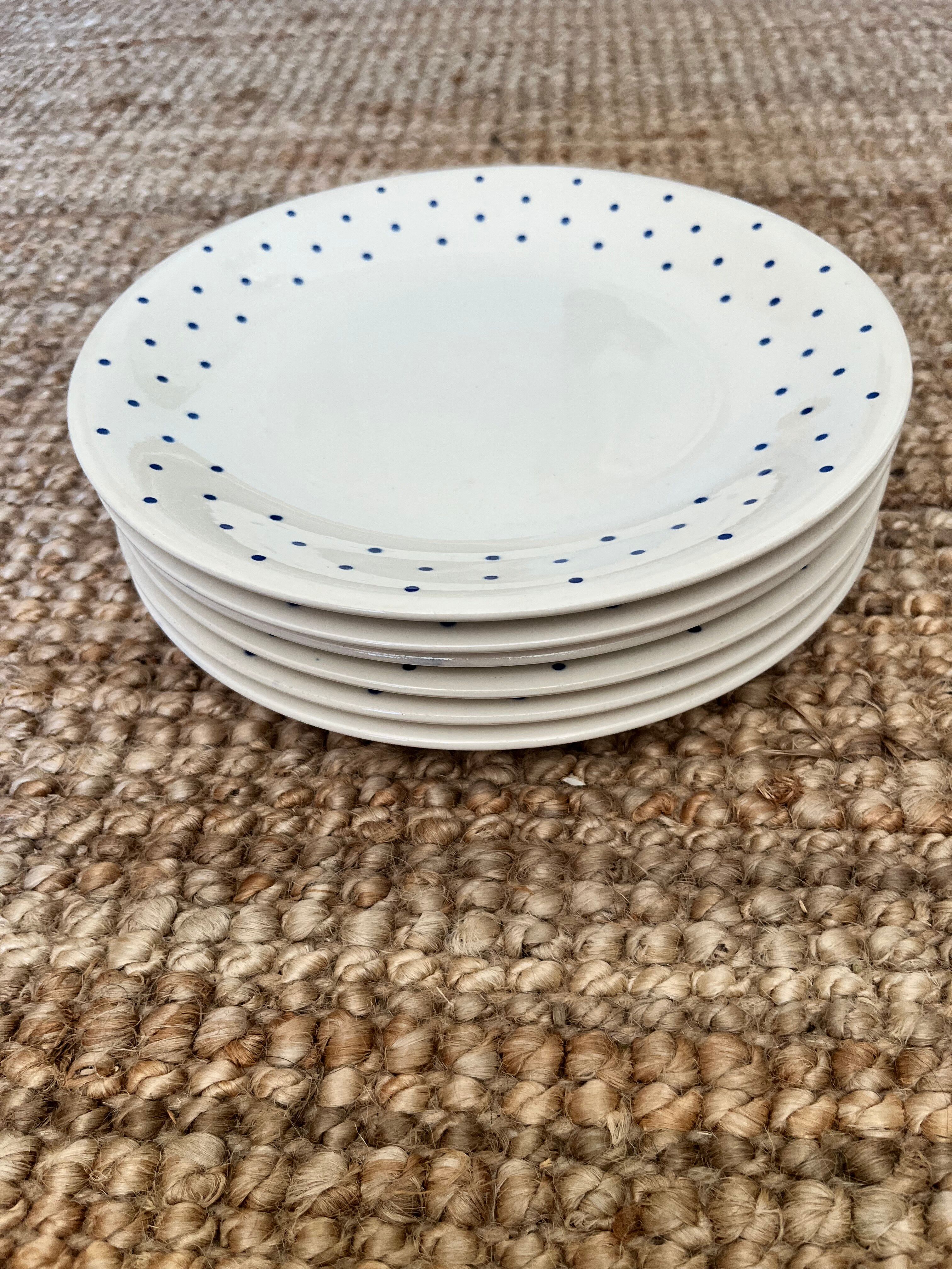 6 assiettes plates boch
