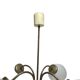 Postmodern brass and glass chandelier, Poland, 1970s