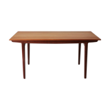 Extendible Scandinavian teak dining table, 1960s