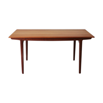 Extendible Scandinavian teak dining table, 1960s