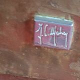 Large Lacquer and Brass Table by JC Mahey