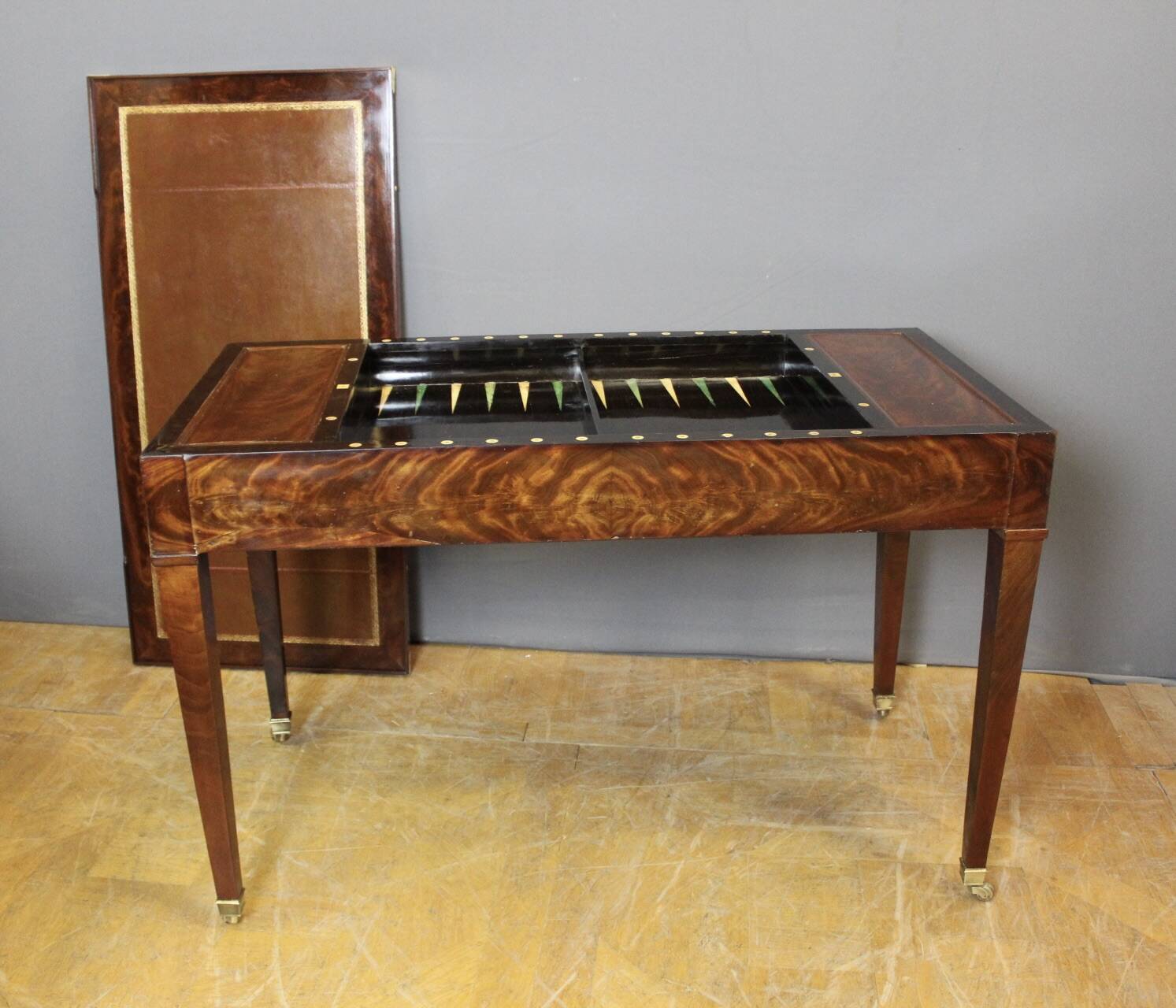 19th Century mahogany Tric Trac game table