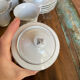 Coffee service for 6 cups, coffee pot, sugar bowl, and milk jug.