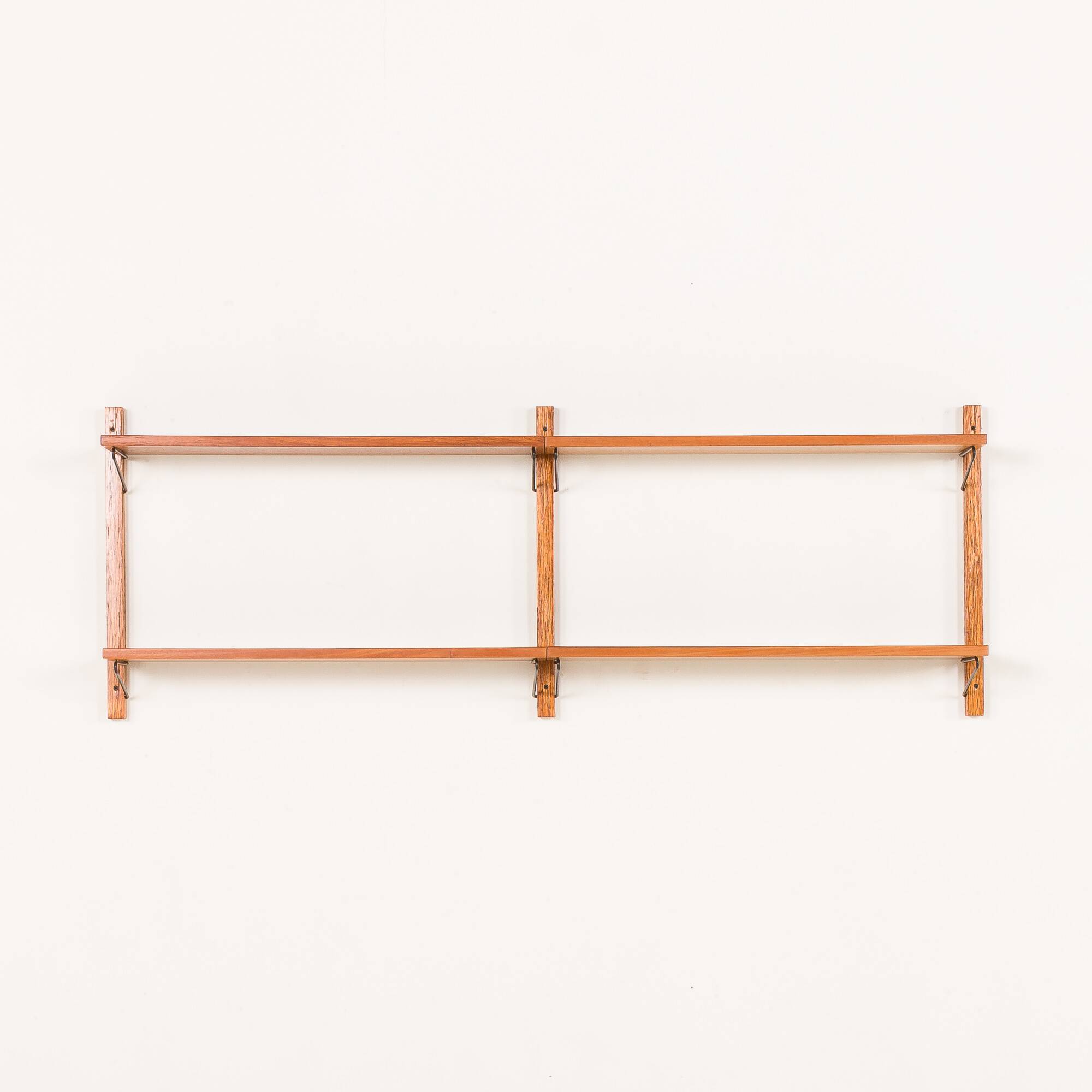 Danish mid-century upcycled teak shelving unit.