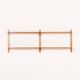 Danish mid-century upcycled teak shelving unit.