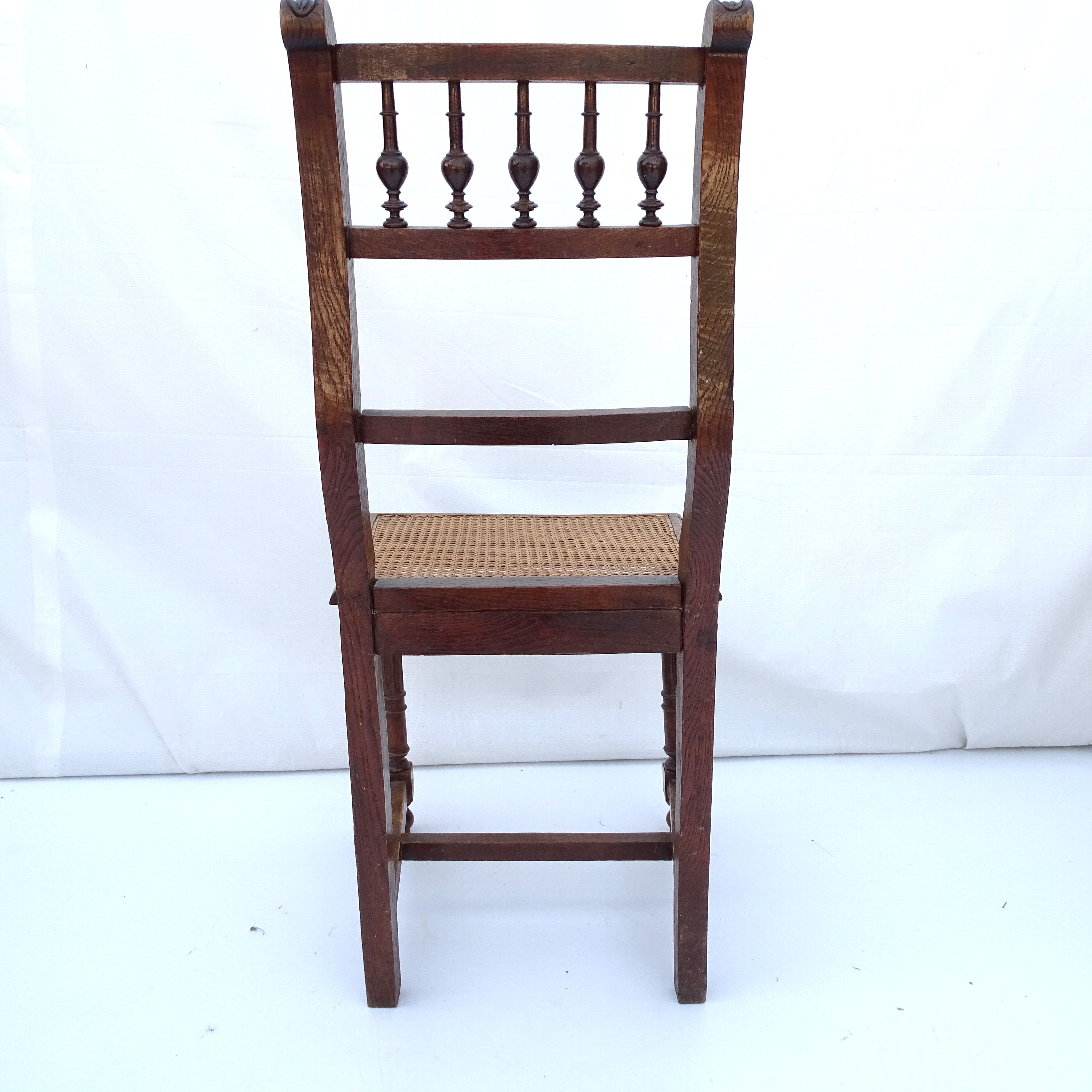 Set of 6 canned chairs