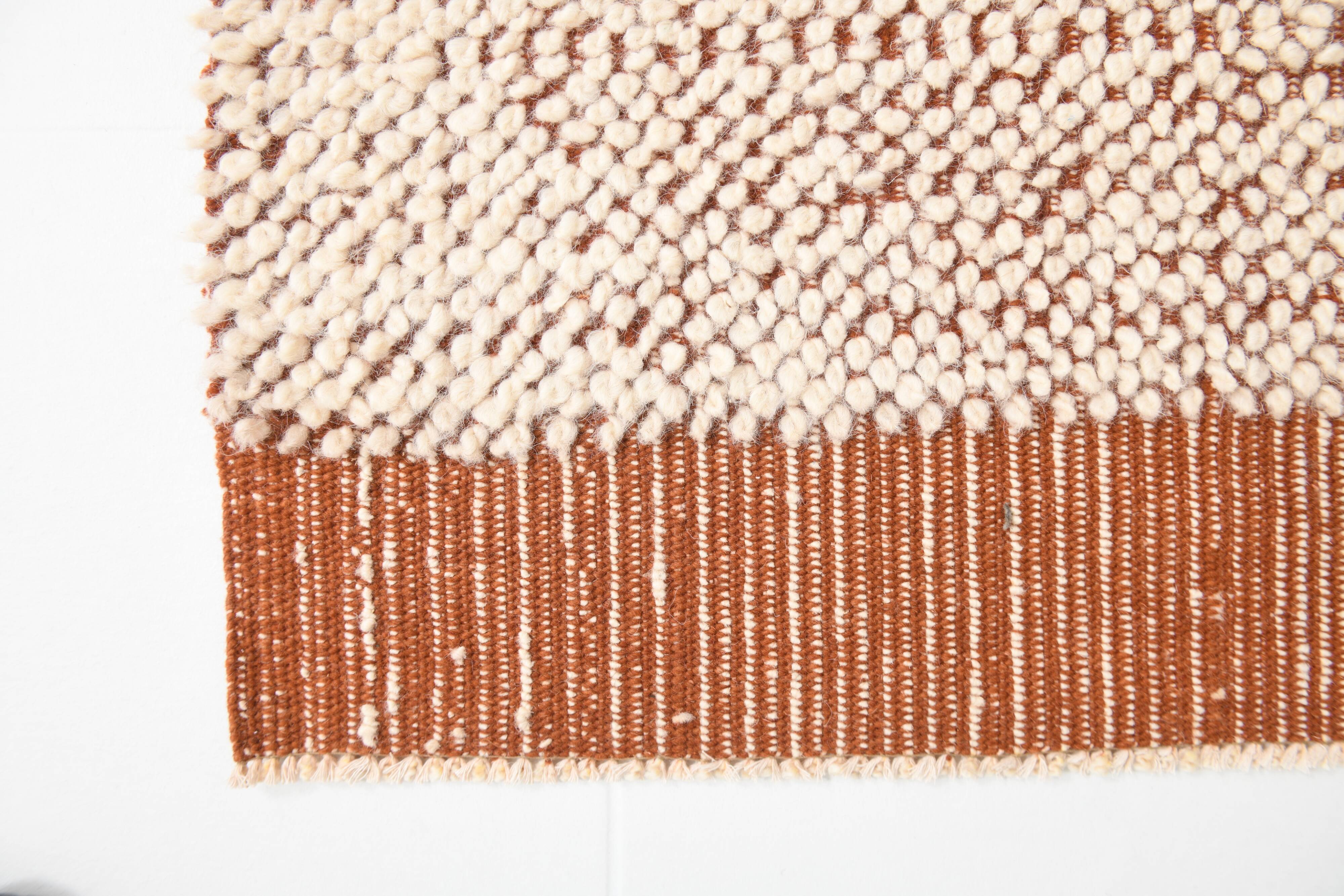 8x11 Terracotta & Beige Vintage Kilim Rug, 260x350Cm