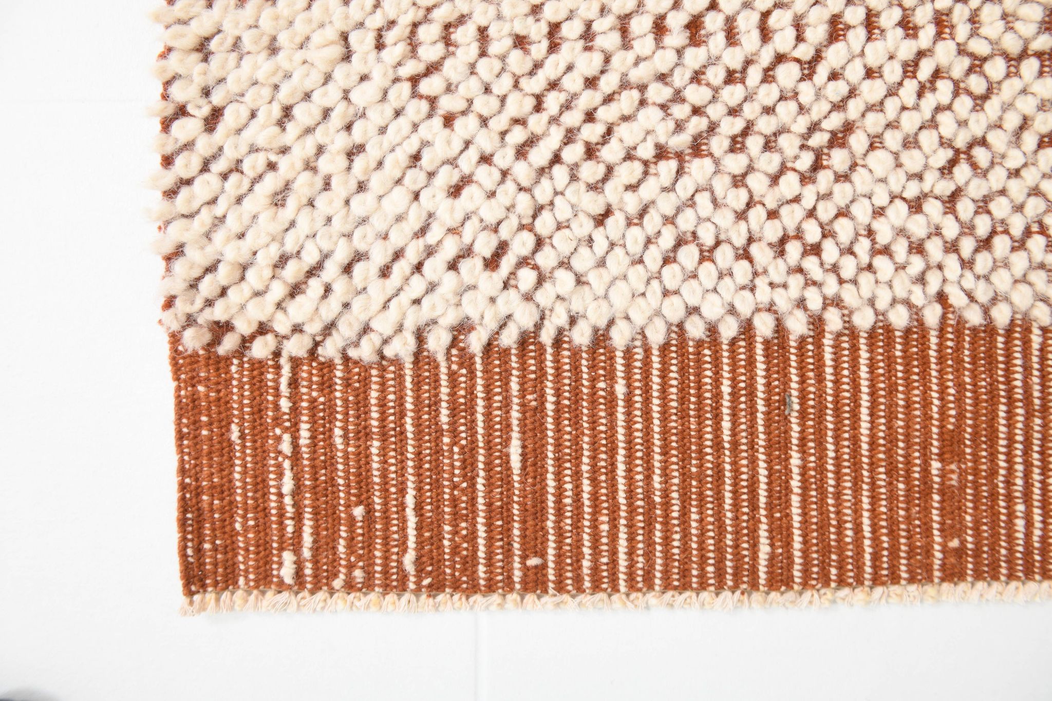8x11 Terracotta & Beige Vintage Kilim Rug, 260x350Cm