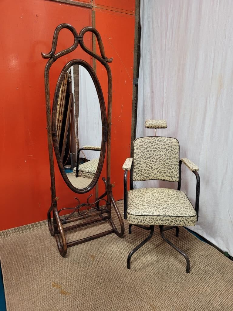 Psyche rattan and glass, 80s