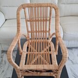Rattan armchair for children