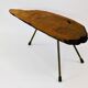 Original coffee table by Carl Aubock, large tree trunk in walnut from the mid-century, 1950s.