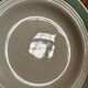 Vintage mismatched hollow plates mint & yellow