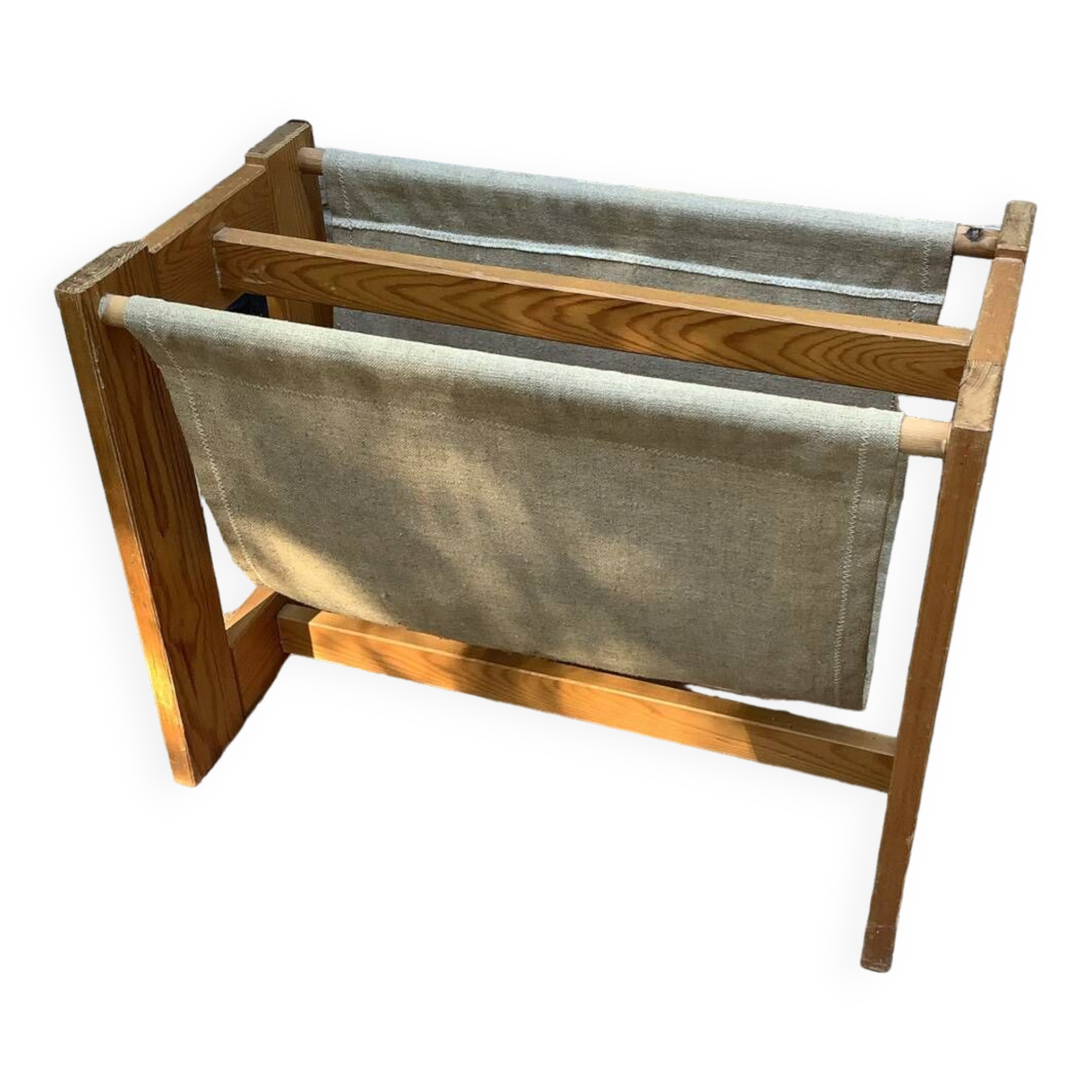 Scandinavian minimalist magazine rack