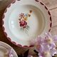 Set of 6 mismatched vintage soup plates