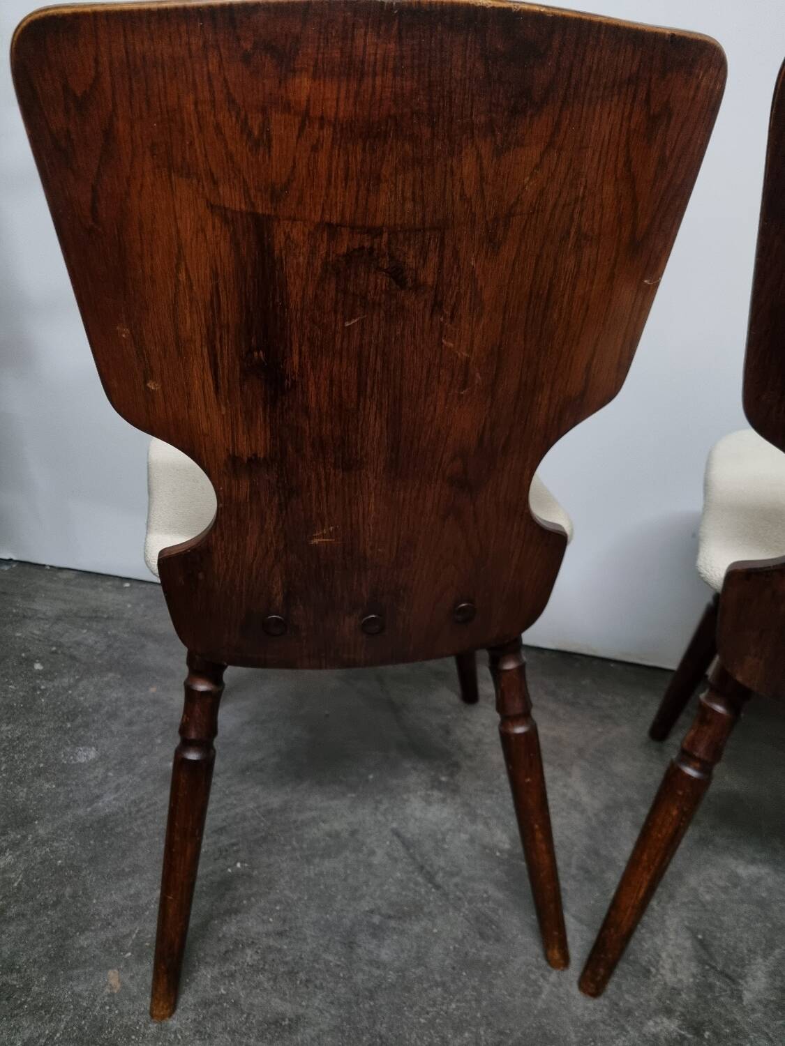 Pair of vintage wooden chairs