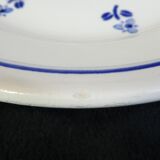 6 dessert plates in faience new model geneve small blue flower
