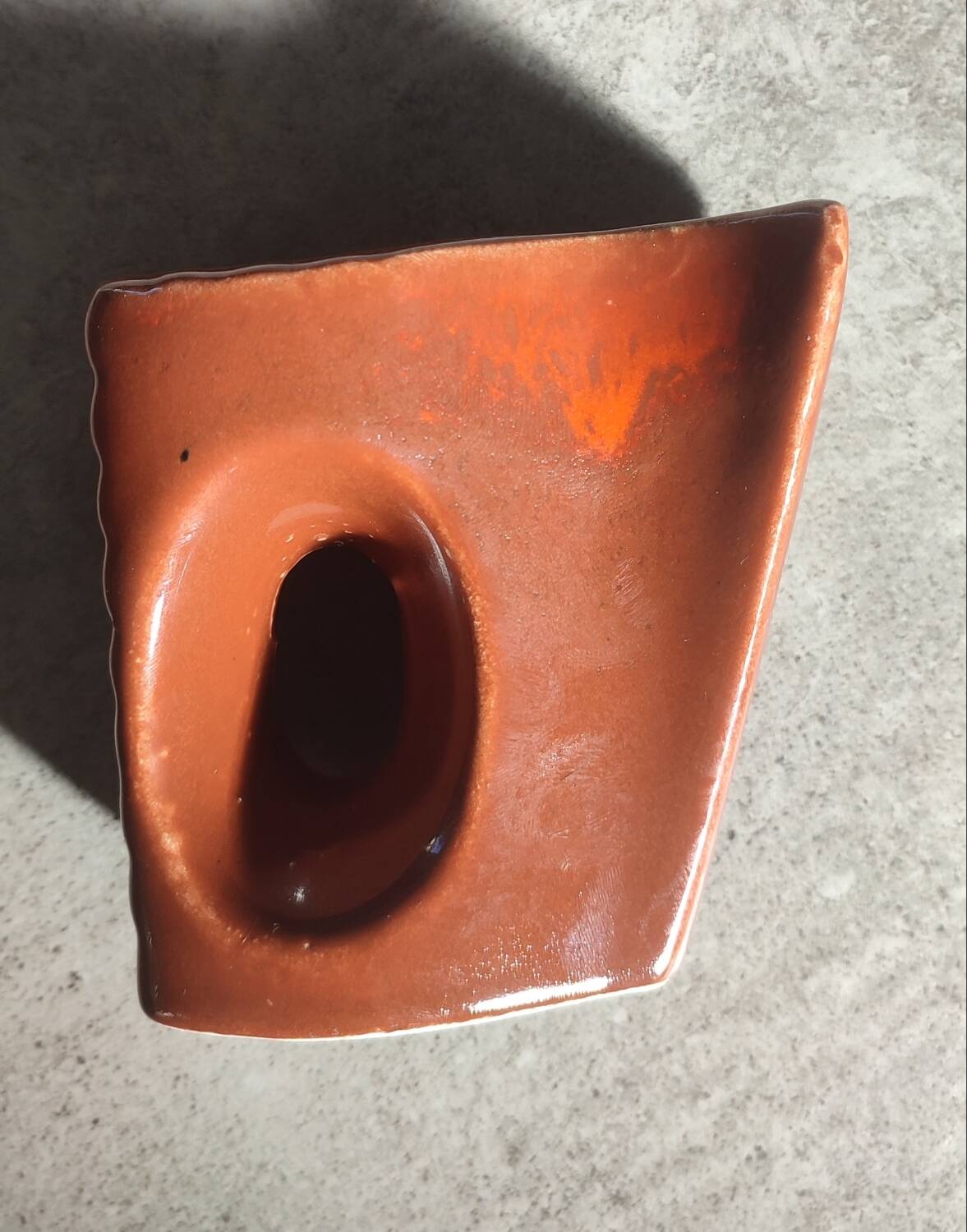 Saucière moderniste en céramique italienne, années 60