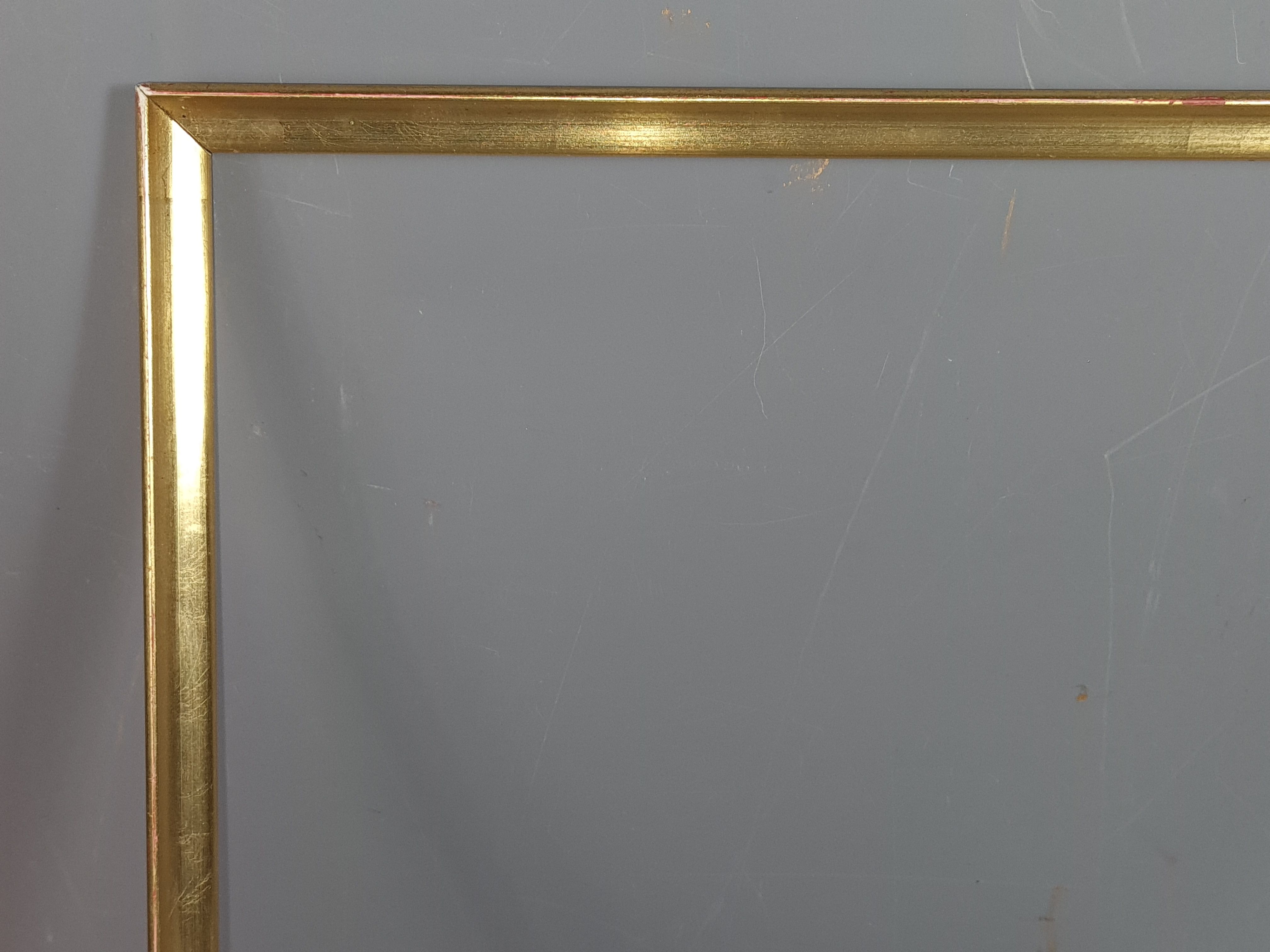 Frame baguette wood gilding gold leaf 56x42 foliage 54x40 cm good used SB