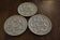 set of 3 stoneware oyster plates