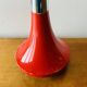 Vintage tulip ashtray on foot in red and chrome steel - Space Age Design