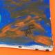 Oil painting on canvas "Bouquet of mimosa" Signed TAF (Gustave Wallet)
