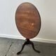 Georgian style antique  oak tilt top tripod occasional side table