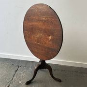 Georgian style antique  oak tilt top tripod occasional side table