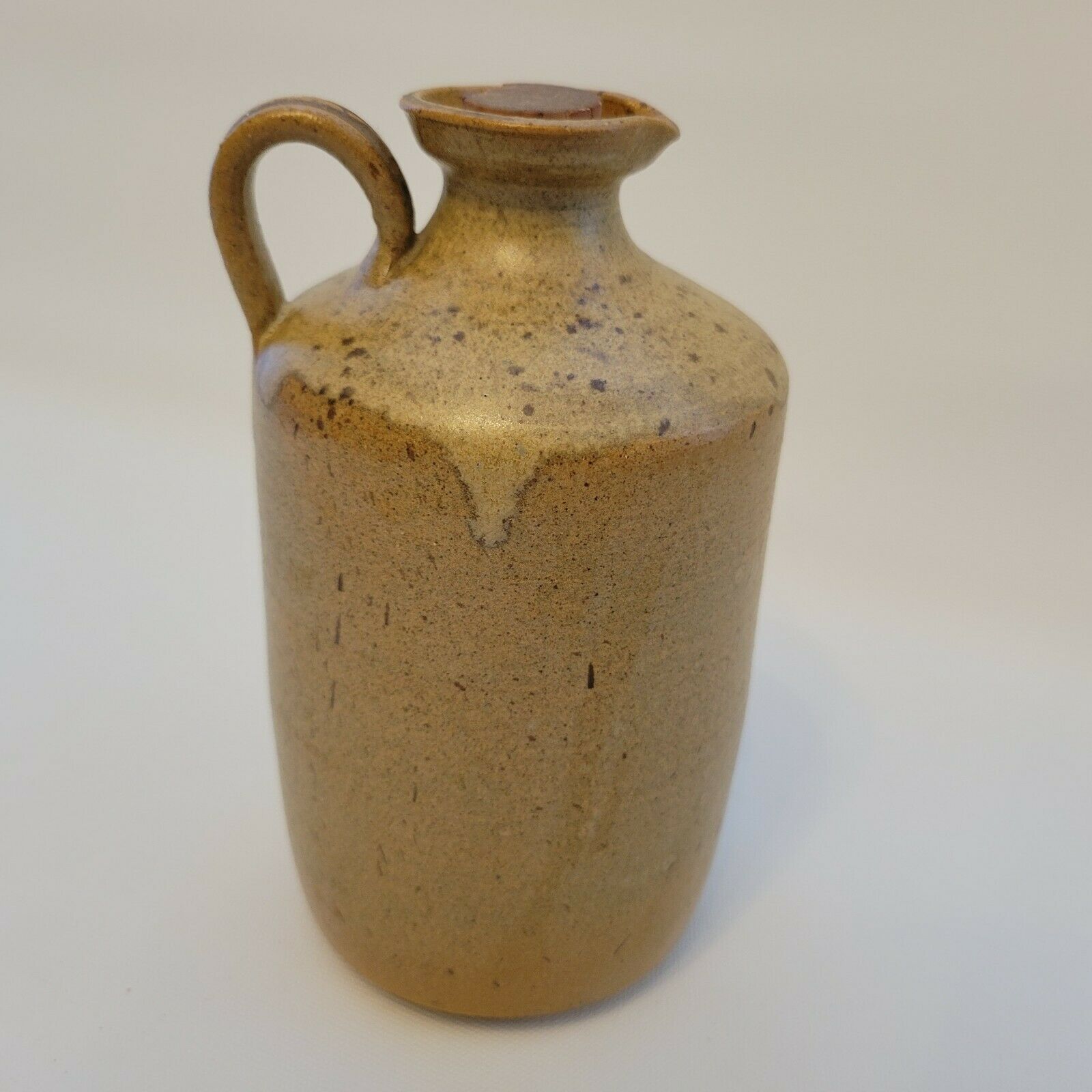 Ceramic bottle sandstone signed