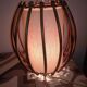 Lampe à poser en rotin