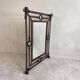 Mirror Jean-Pierre Ryckaert Leather effect, France 1960s