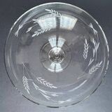 Vintage glass engraved cup