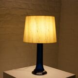 Lampe en cristal bleu cobalt Luxus Vittsjö Sweden.