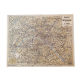 Plan of the Paris metro in 1920