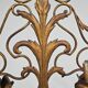 Extra-large wall light with 7 arms, gold metal, acanthus leaf pattern, Palladio.