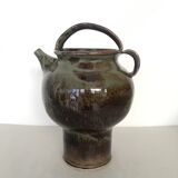 Pitcher gargoulette in enamelled sandstone
