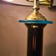 Lamp chrome and gold 1980