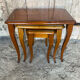 Set of 3 vintage louis xv style nesting tables