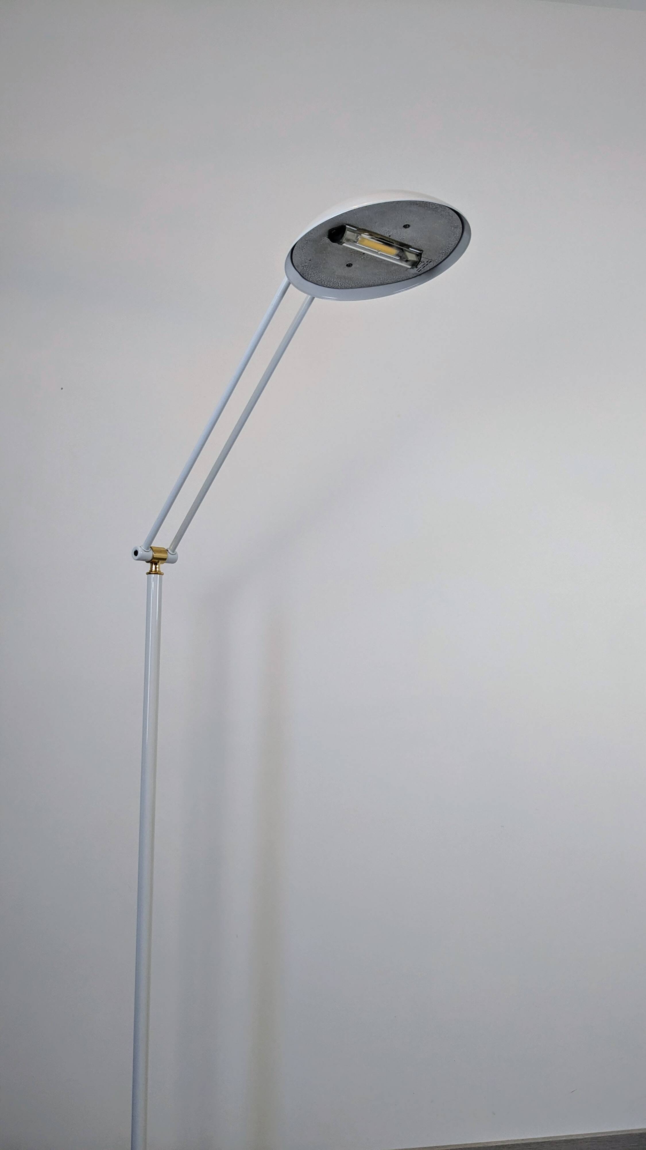 Relco Milano floor lamp – Italian design 1980 in white metal
