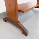 Vintage modular secretary shelf bookcase in teak from the 60s